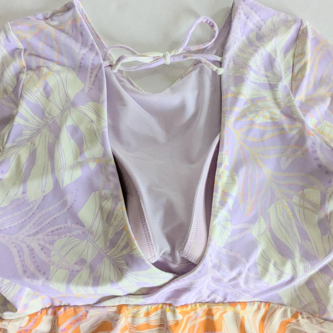 Calia Palms Lavender Long Sleeve Swimsuit Size 16 NWT