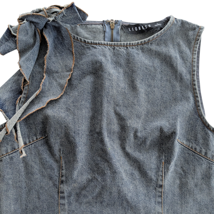 Lioness Rendezvous Denim Top Size Large