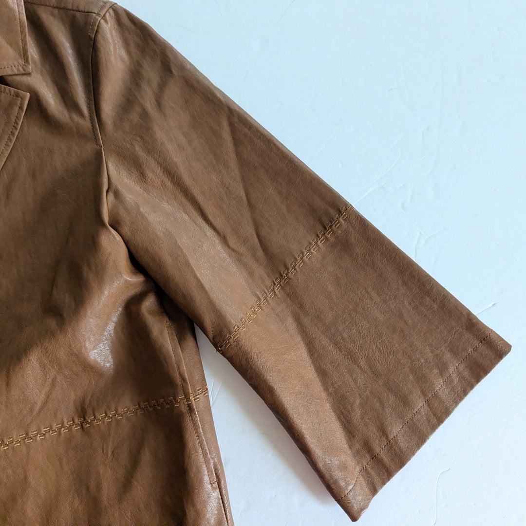 Anthropologie Hayden Faux Leather Jacket Size Small
