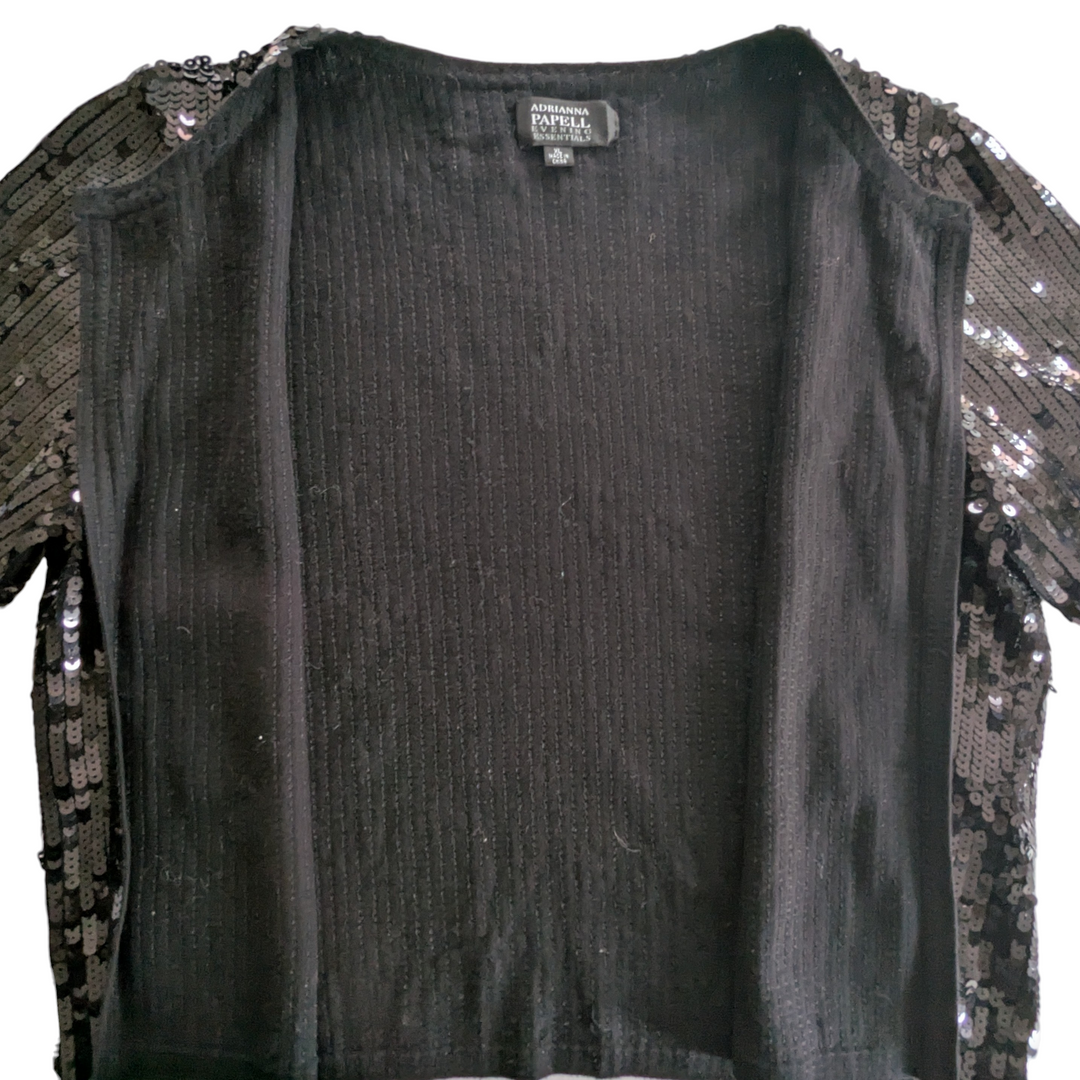 Adrianna Papell Sequin Blazer Size XL