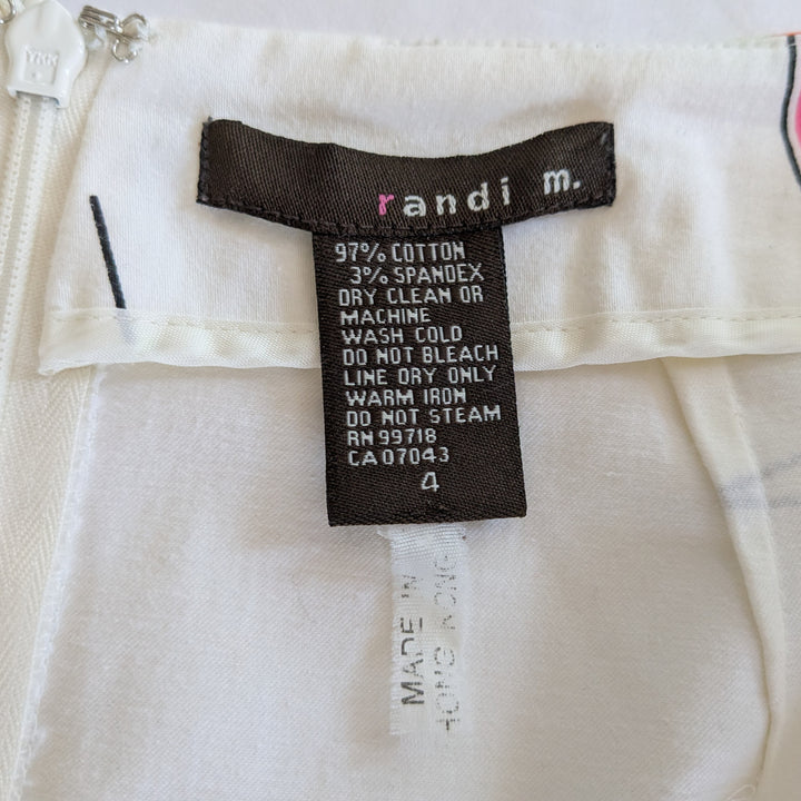 Randi M Print Pencil Skirt Size 4