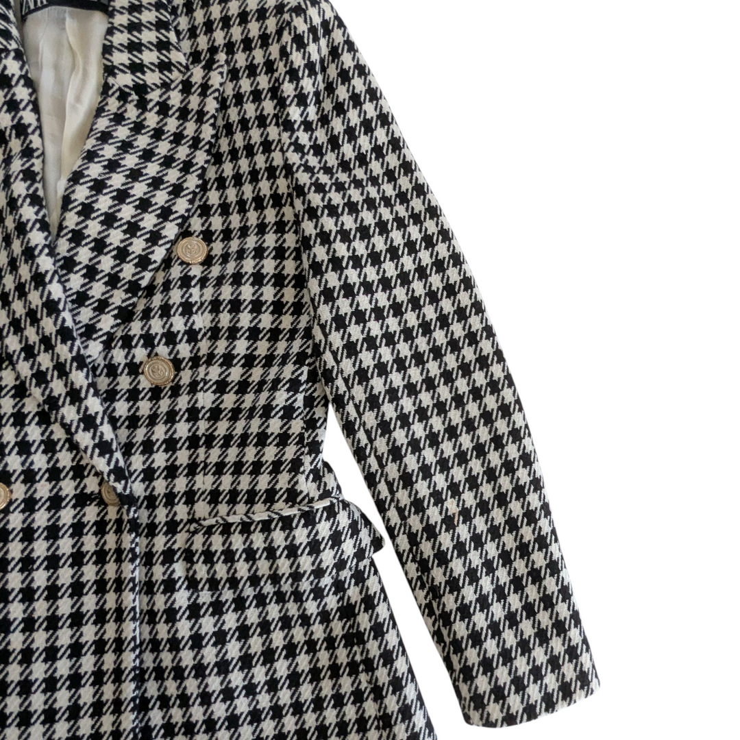 Zara Houndstooth Blazer Size Small
