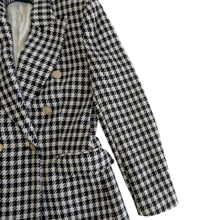 Zara Houndstooth Blazer Size Small
