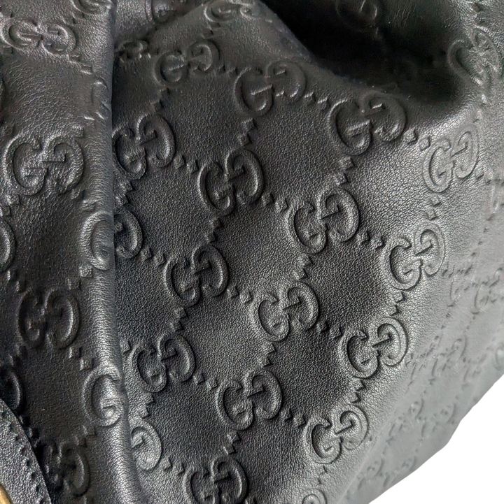 Gucci Cimaline Shoulder Bag Black Leather