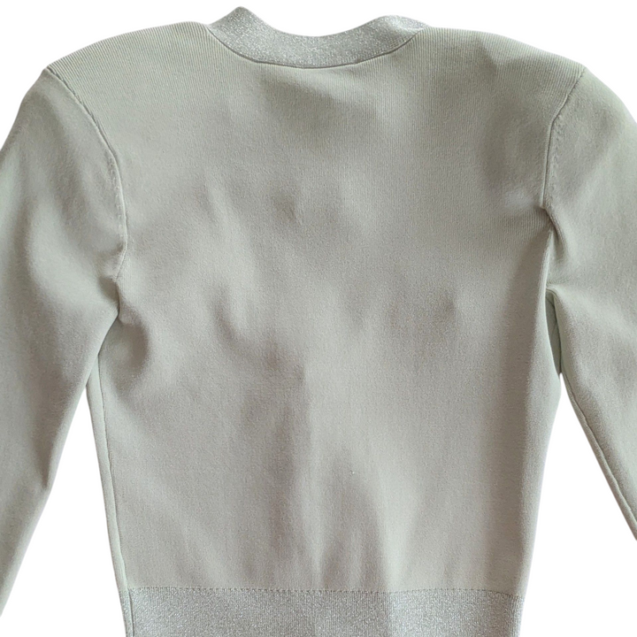 L'Agence  Taya Cropped Cardigan Mint Green