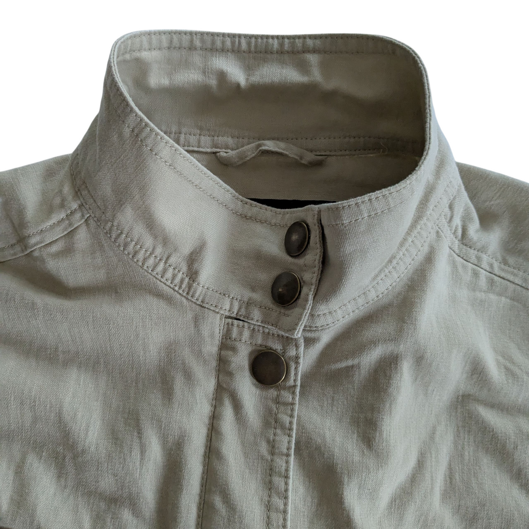 Banana Republic Factory Linen Blend Jacket Size Small Petite
