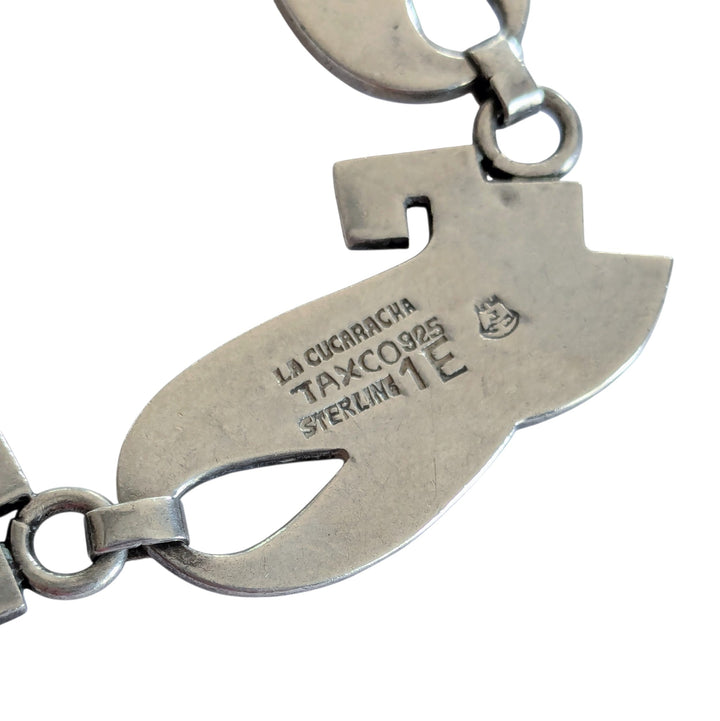 La Cucarocha Taxco Mexican Sterling Silver Necklace