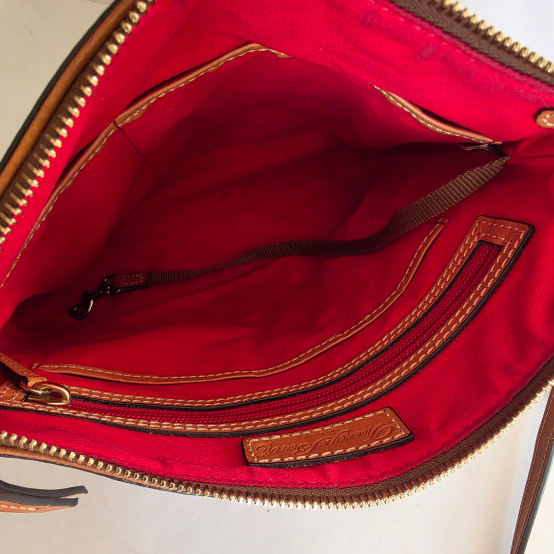 Dooney & Bourke Brown Leather Crossbody