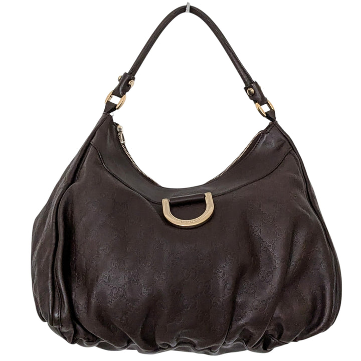 Gucci Guccissimo GG Signature Abbey D Ring Shoulder Bag