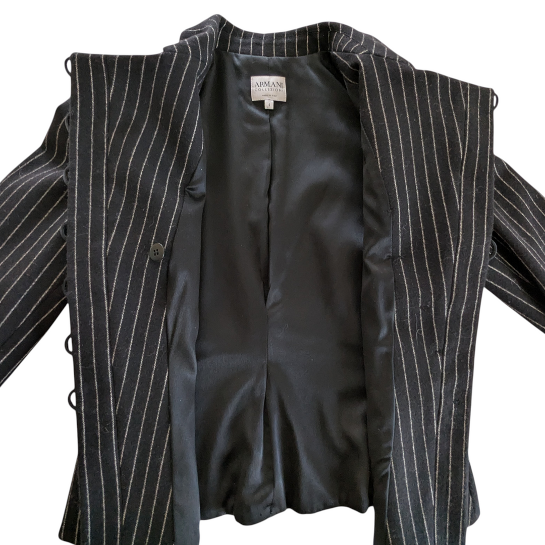 Armani Collezzioni Pin Stripe Suit Size 2