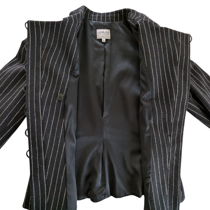 Armani Collezzioni Pin Stripe Suit Size 2