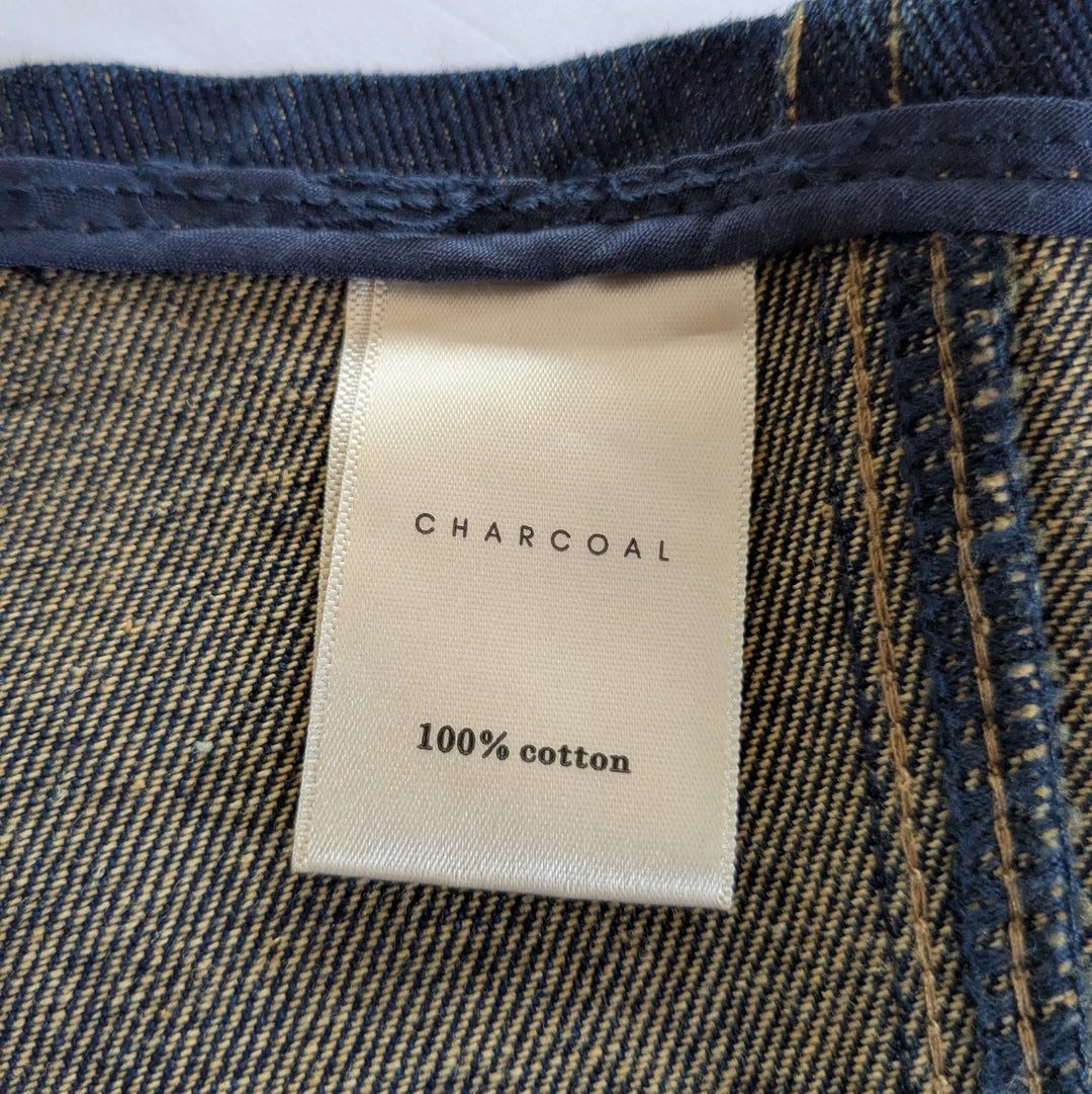 Charcoal Denim Corset Size Large NWT