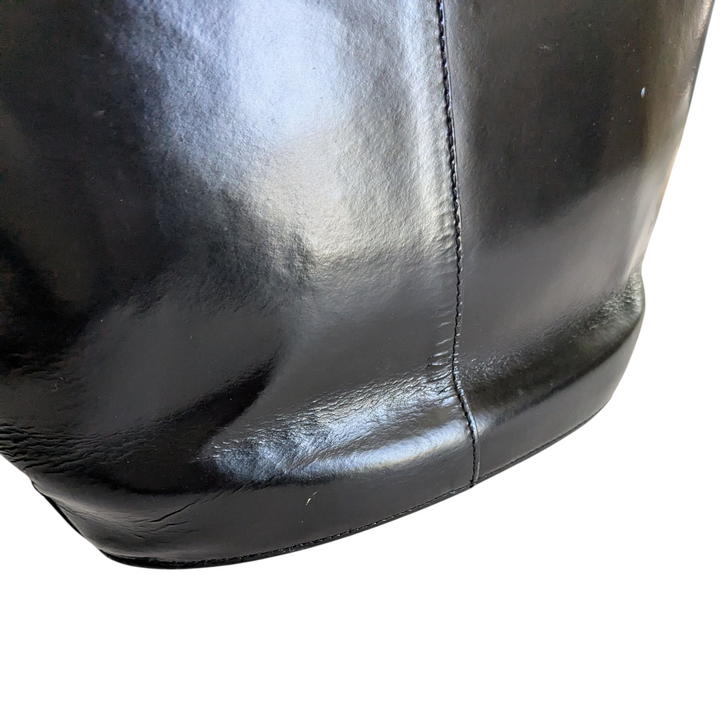 Furla Black Leather Tote Bag