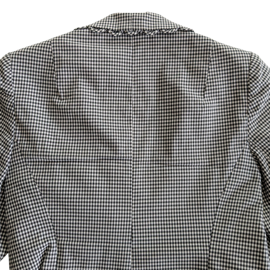 Nanette Lepore Gingham Check Blazer Size 4