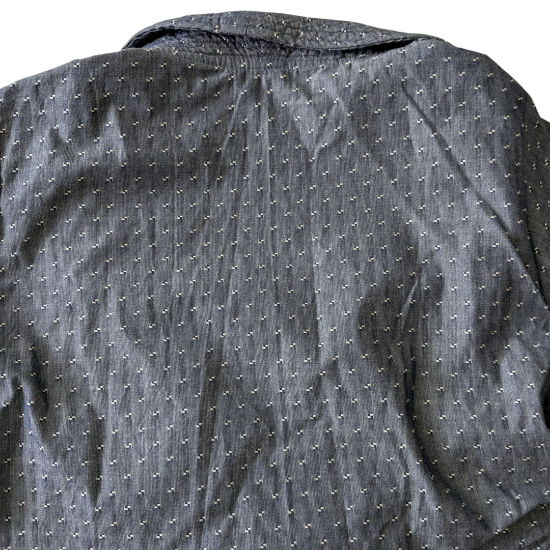 Sultry Touch Quilted Chambray Blazer Size XL