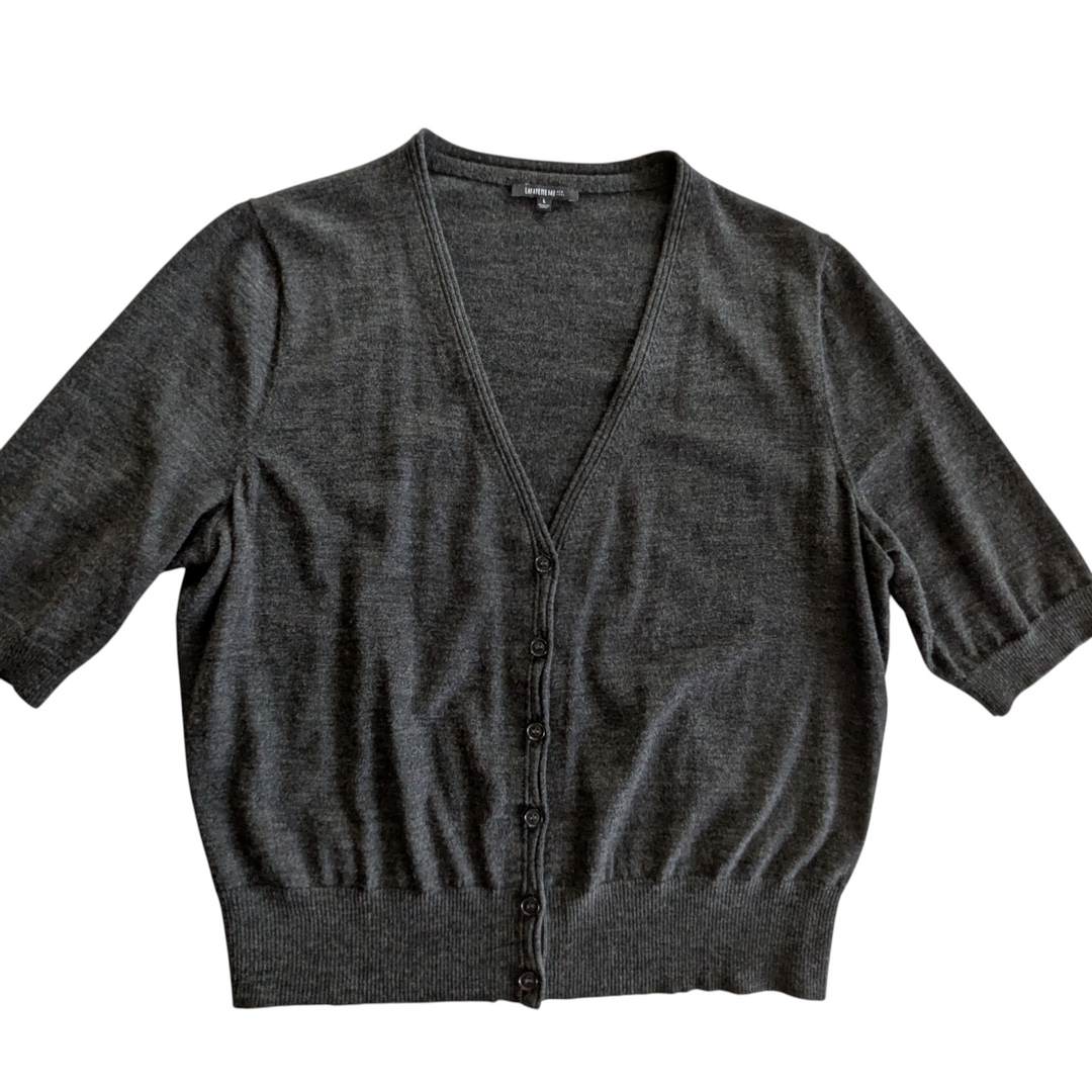 Lafayette 148 Short Sleeve Cardigan Size Large