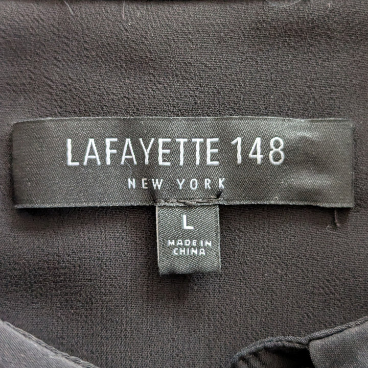 Lafayette 148 Jeslyn Black Silk Tunic Size Large