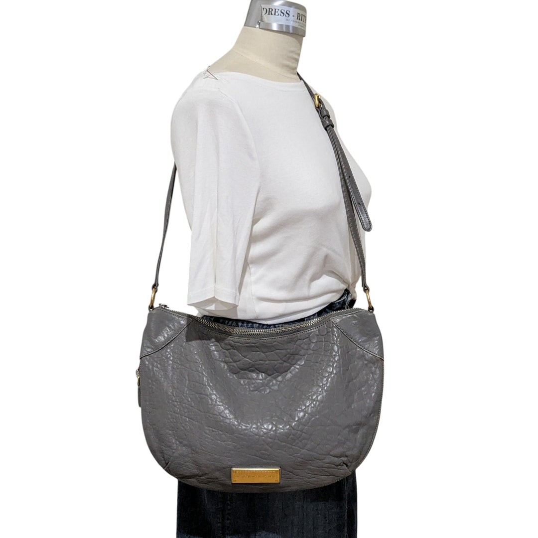 Marc by Marc Jacobs Washed Up Grey Hobo Crossbody