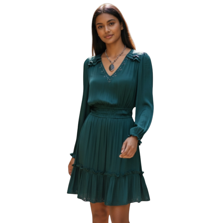 Evelyn & Annie Dark Green Mini Dress Size Small