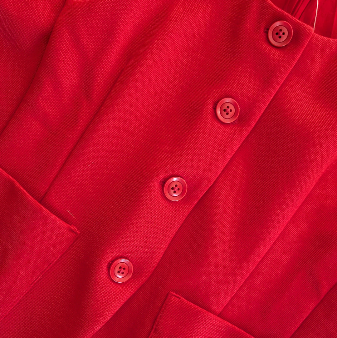 Anthropologie Maeve Scoop Neck Cut Away Blazer Size Medium NWT