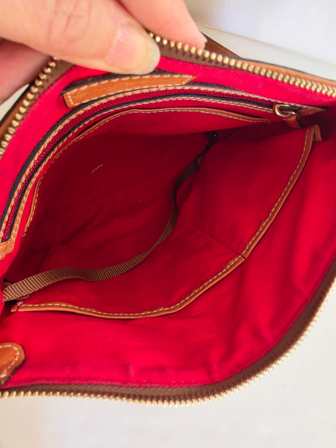 Dooney & Bourke Brown Leather Crossbody