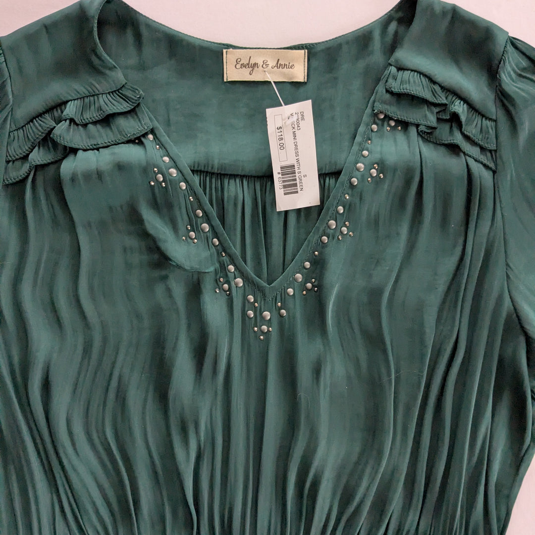 Evelyn & Annie Dark Green Mini Dress Size Small