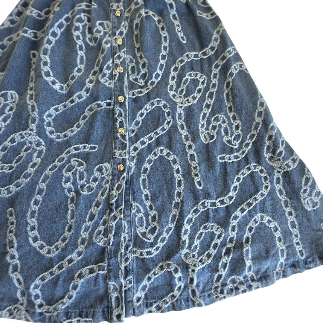 Zoe & Claire Denim Midi Dress Size XS