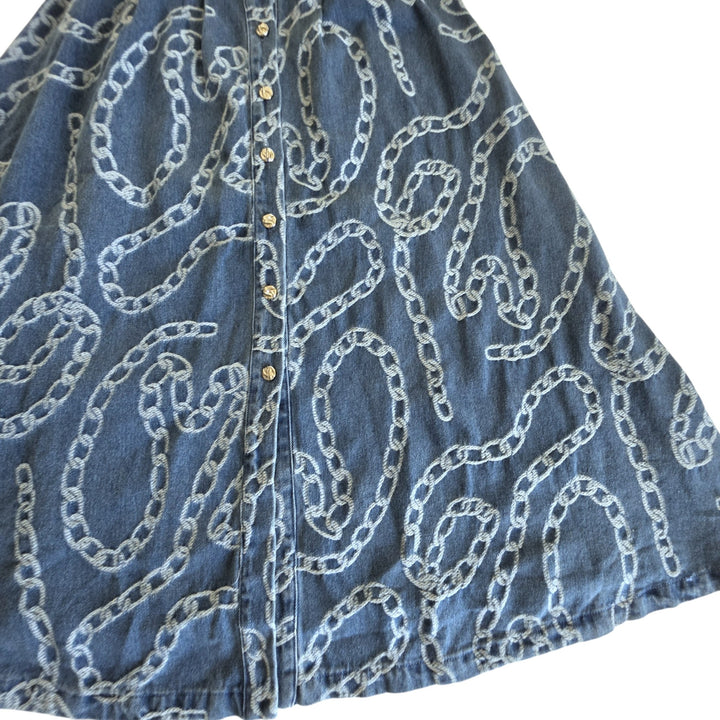 Zoe & Claire Denim Midi Dress Size XS