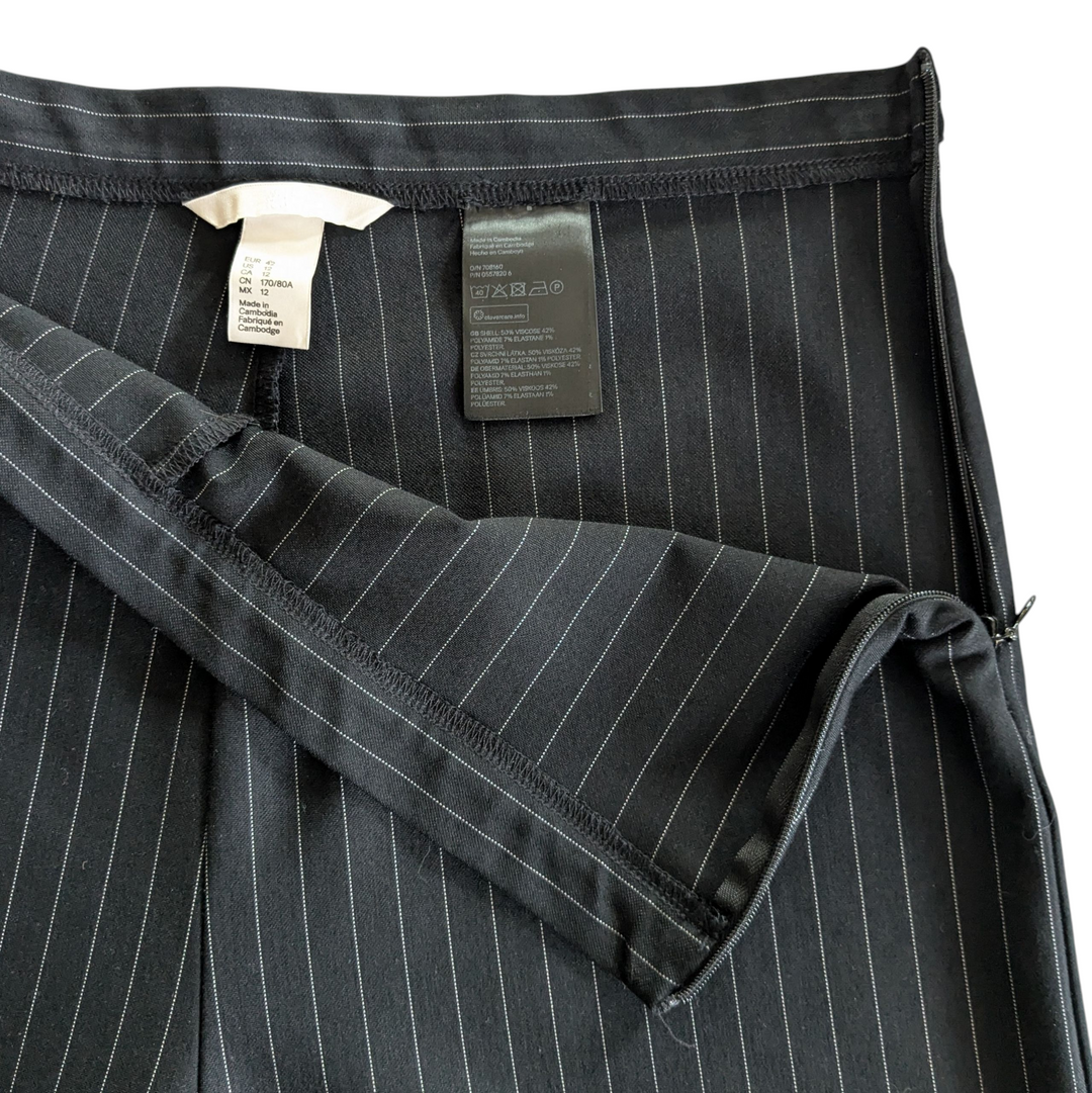 H&M Pin Striped Cropped Pants Size 12
