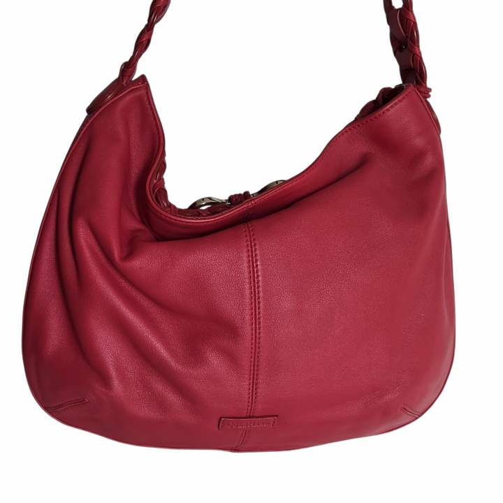 Cole Haan Red Leather Hobo Bag