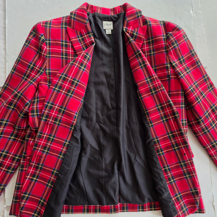 J. Crew Factory Plaid Blazer Size 6