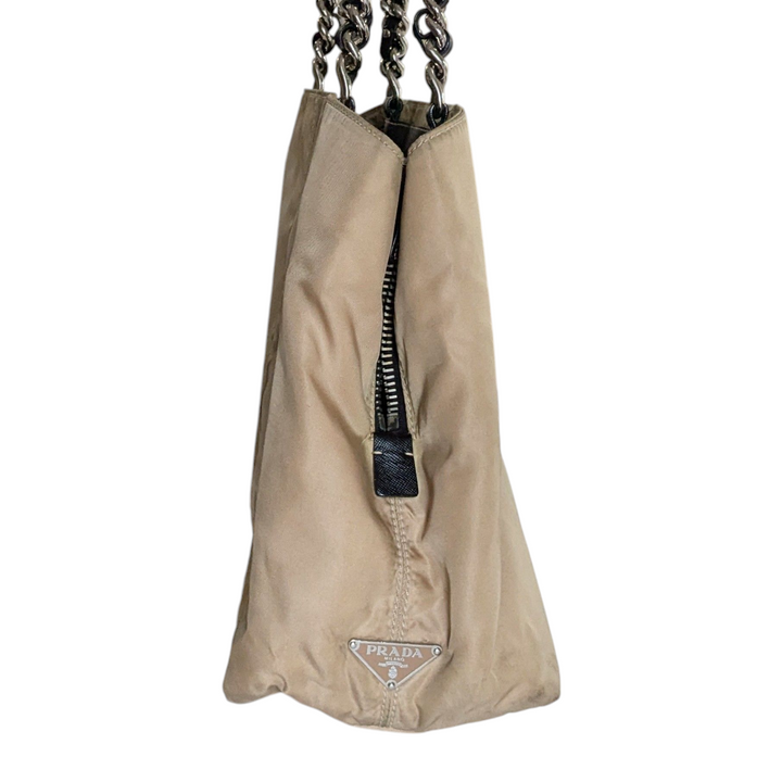 Prada Tessuto Chain Shoulder Bag