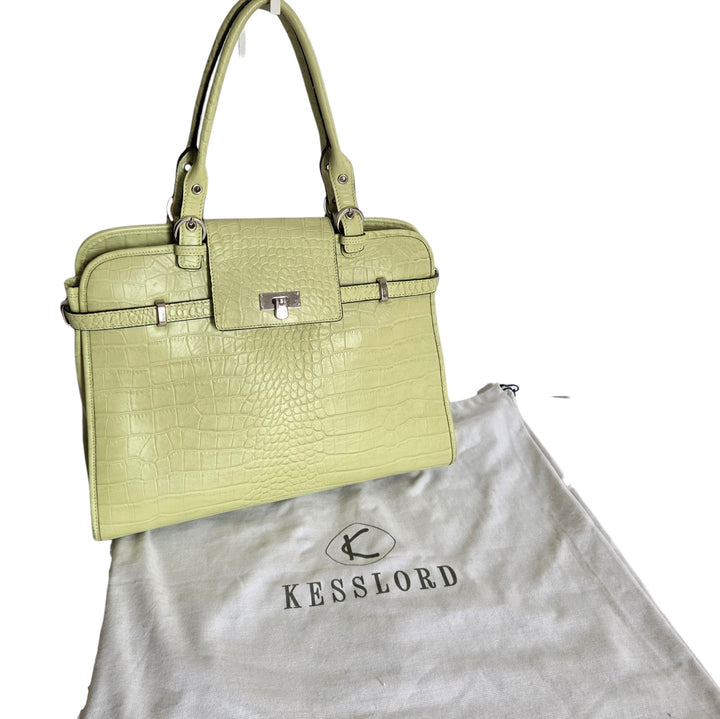 Kesslord Camilia Embossed Leather Satchel