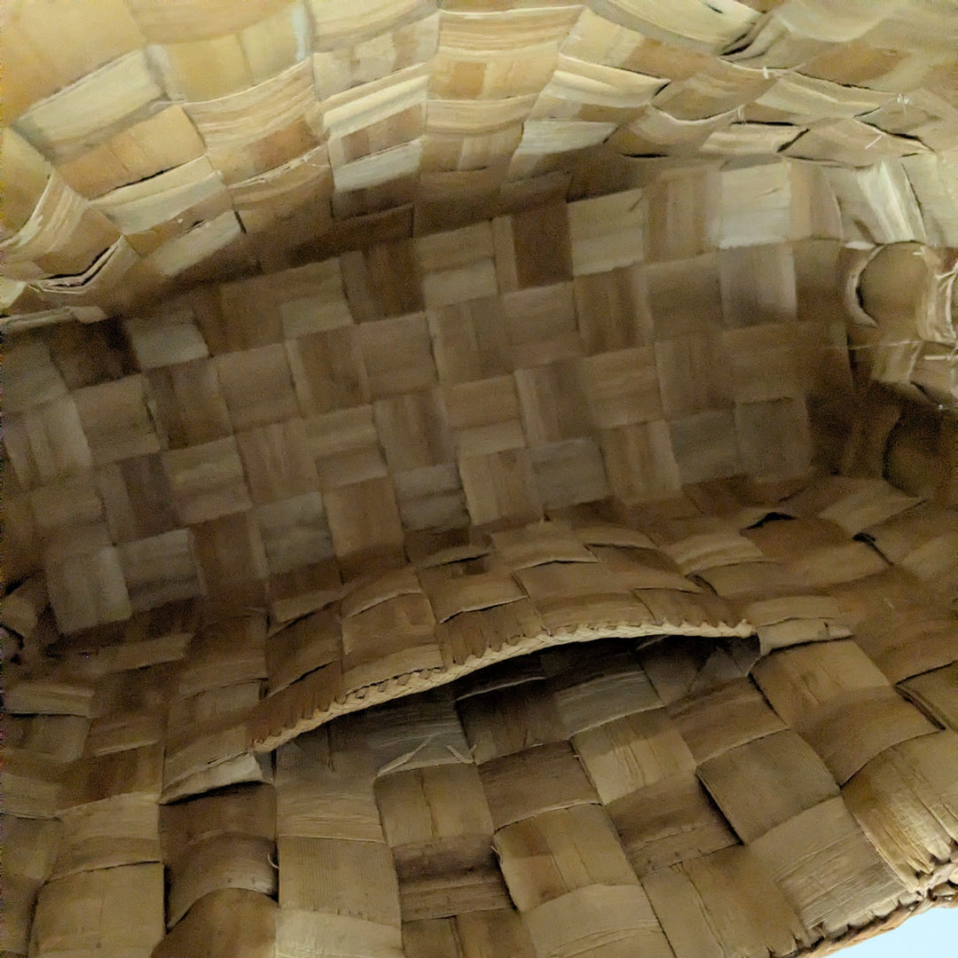 Woven Straw Satchel