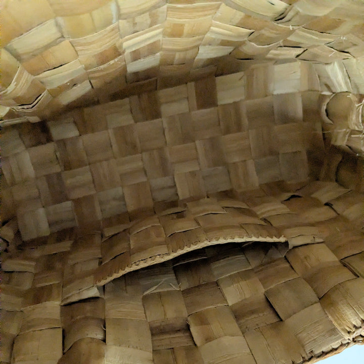 Woven Straw Satchel