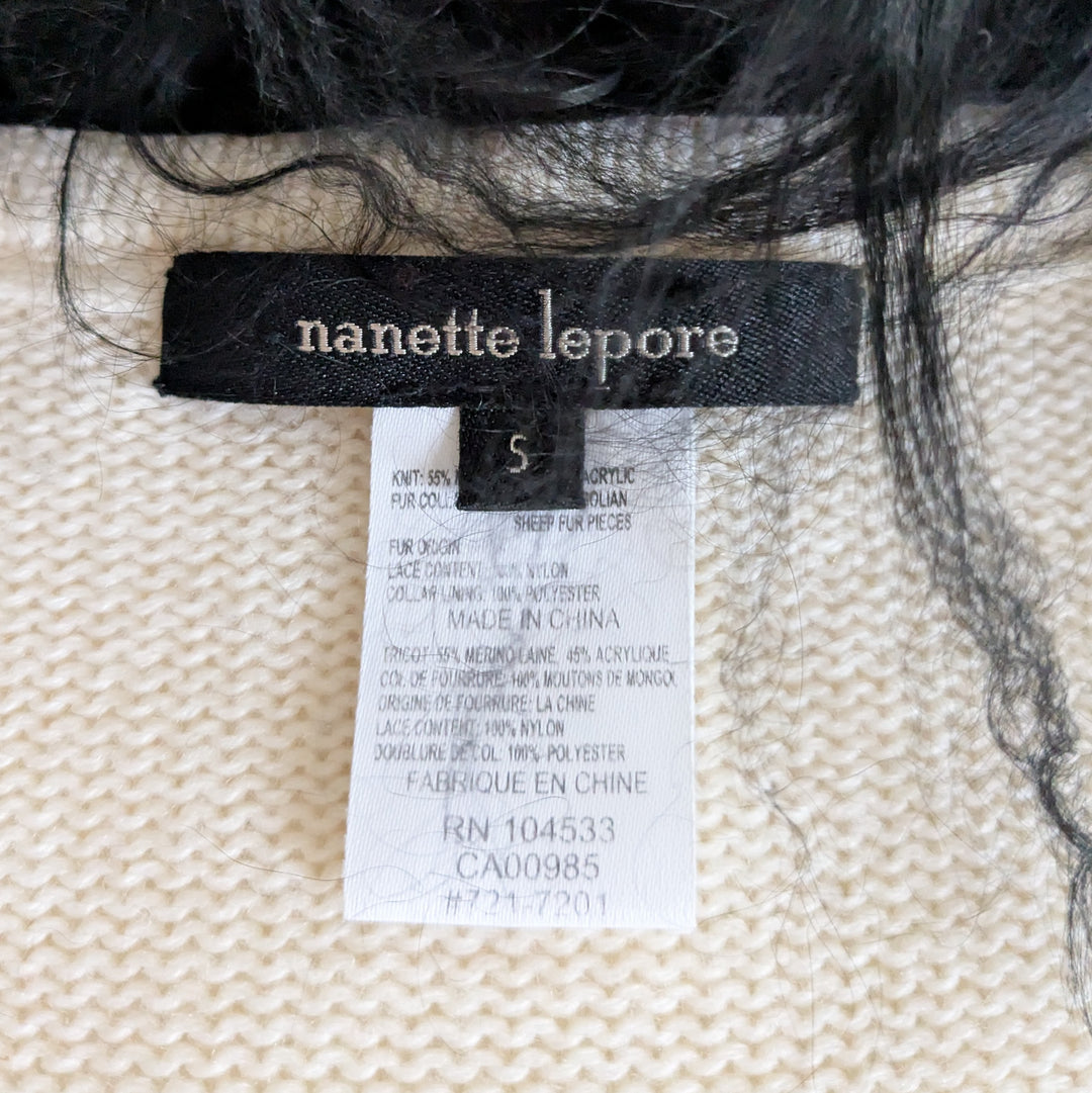 Nanette Lepore Embroidered Long Cardigan Size Small
