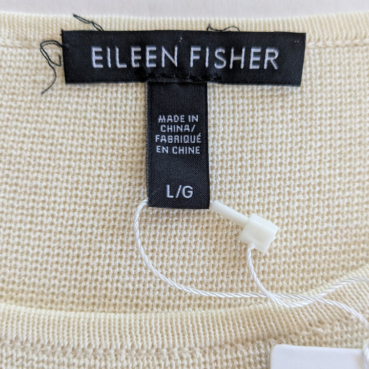 Eileen Fisher Roundneck Boxy Sweater Size Large NWT