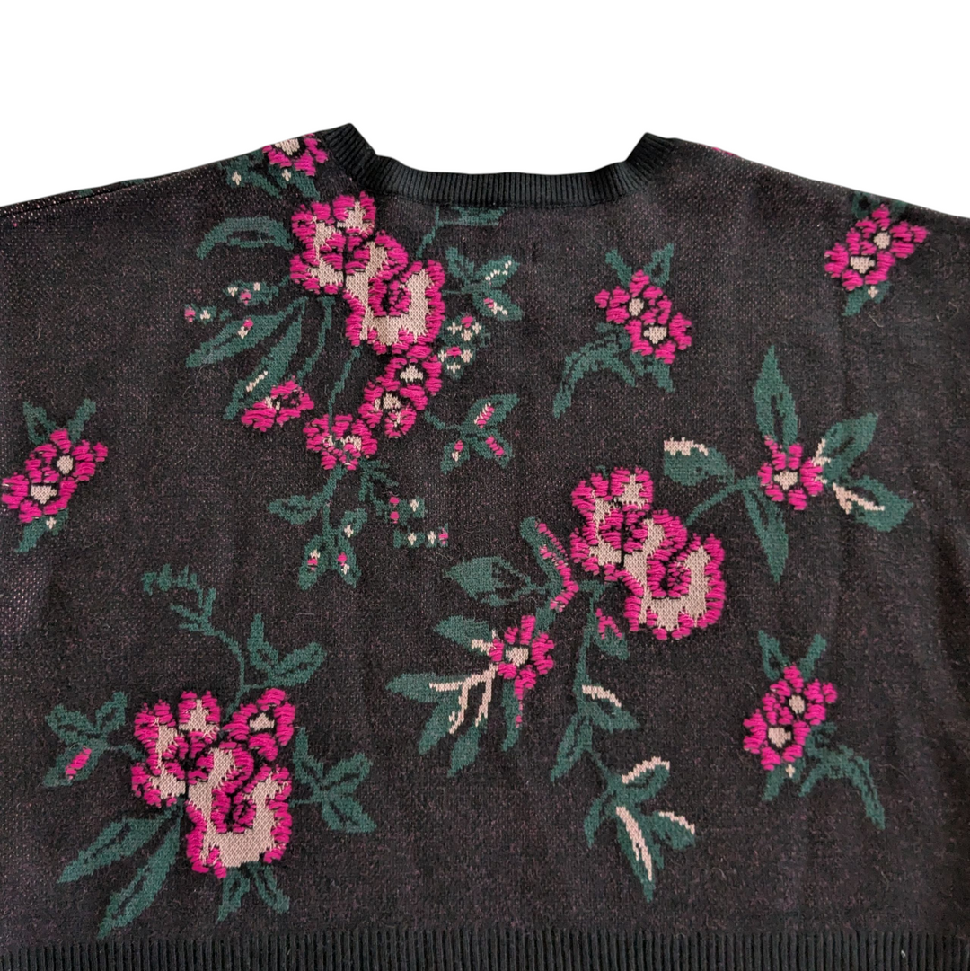 Anthropologie Maeve Floralinda Cropped Sweater Size XL