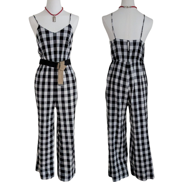 Madewell Gingham Jumpsuit Size XS NWT