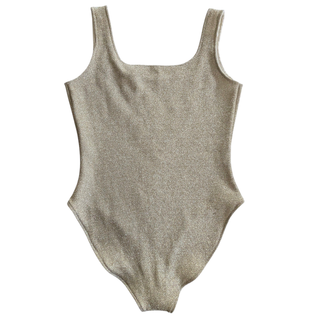 Honeybee Metallic Gold Bodysuit Size Medium