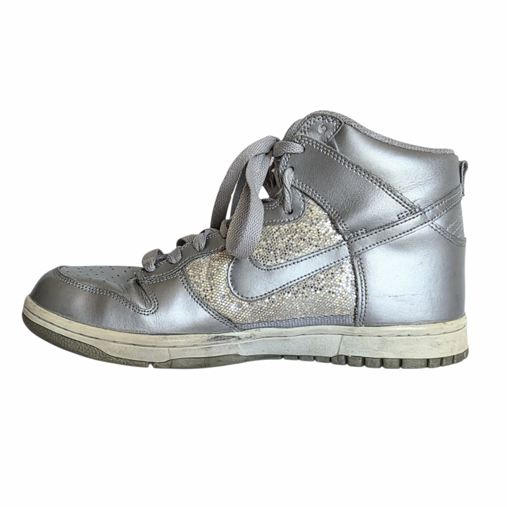 Nike High Dunk Metallic Glitter Sneakers Size 40.5