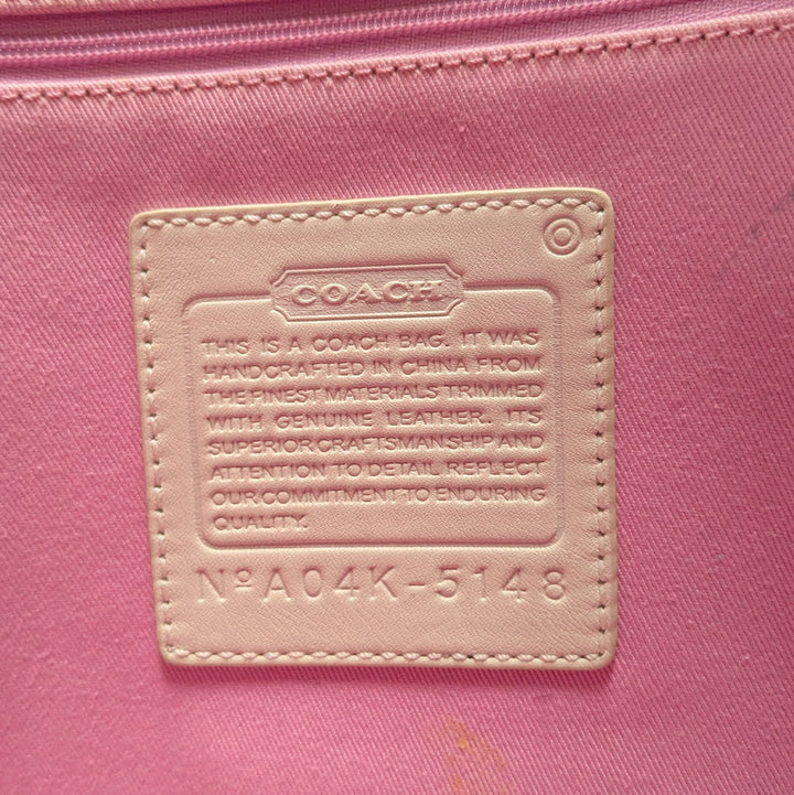 Coach Hampton Canvas and Leather Tote Bag