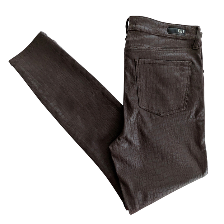 Kut from the Kloth Connie Embossed Leggings Size 14