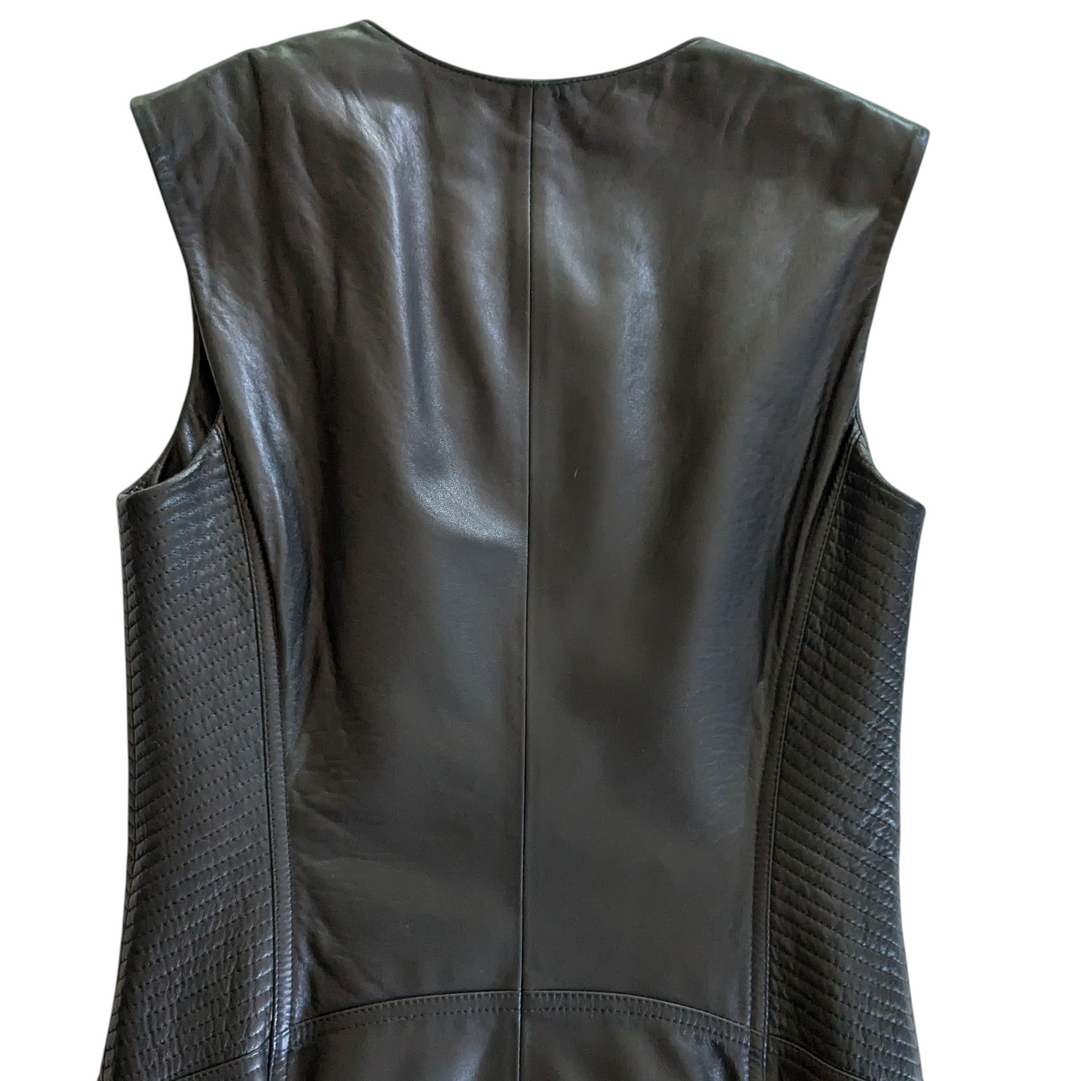 Kenneth Cole Leather Dress Size Small