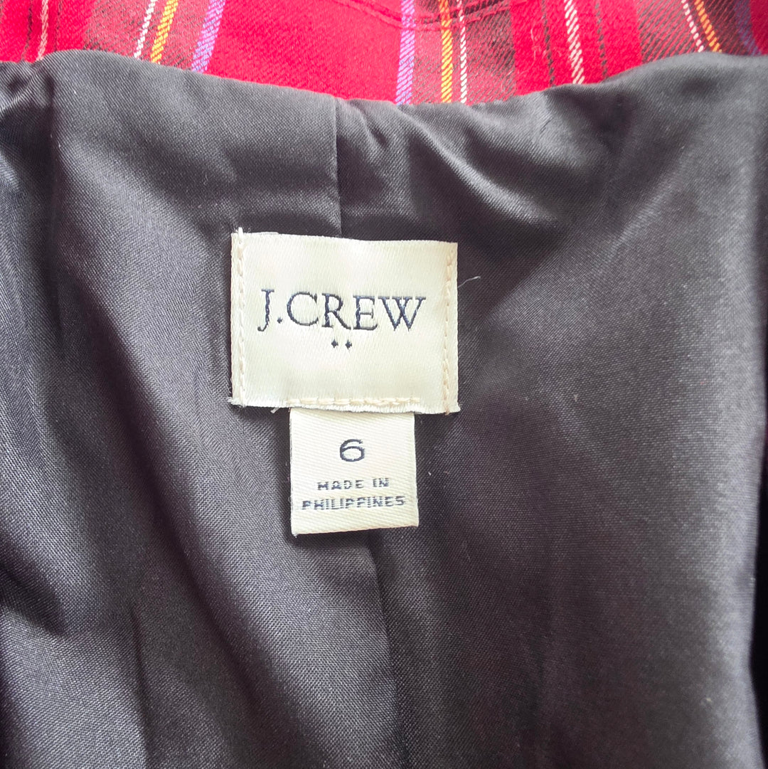 J. Crew Factory Plaid Blazer Size 6