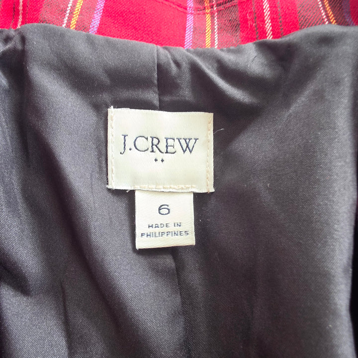 J. Crew Factory Plaid Blazer Size 6