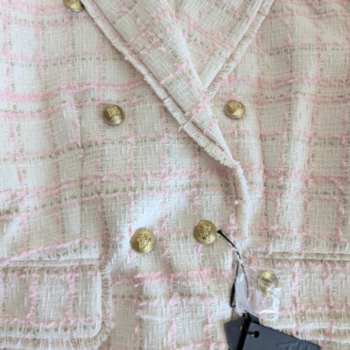 Mina Self Tweed Blazer Size Large NWT