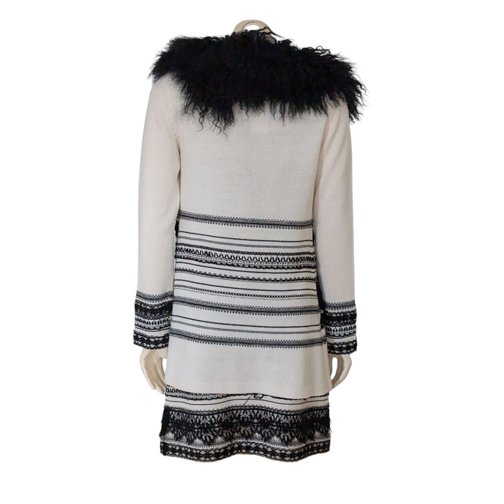 Nanette Lepore Embroidered Long Cardigan Size Small