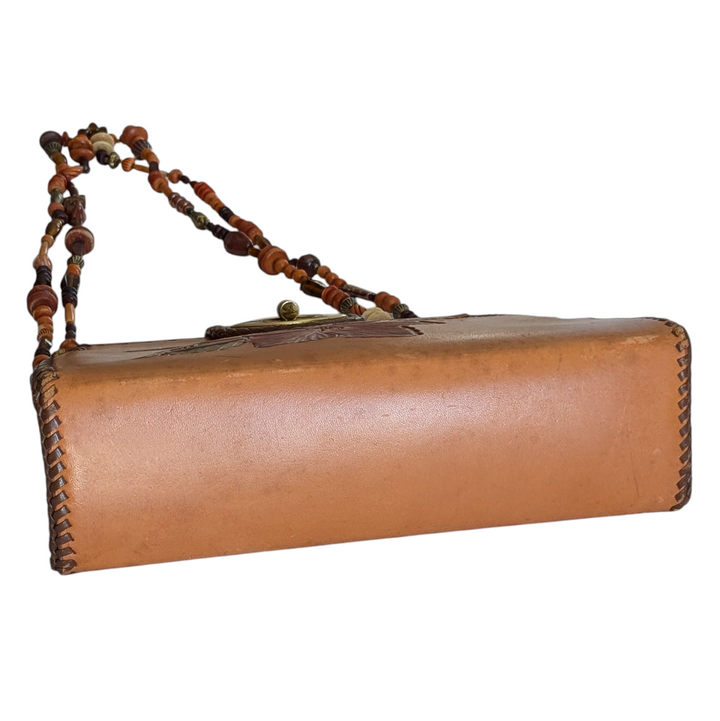 Tooled Leather Shoulder Bag