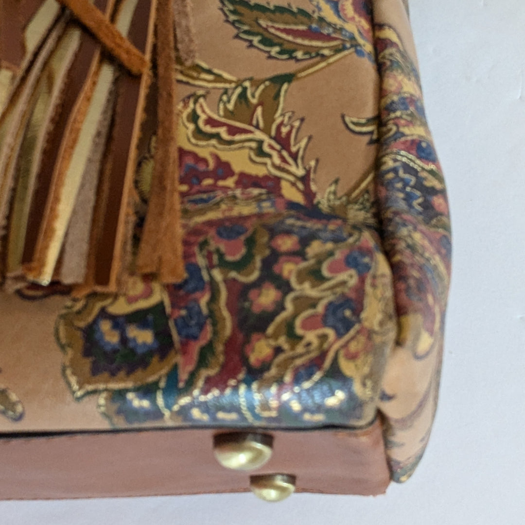 Patricia Nash Floral Embellished Leather Shoulder Bag